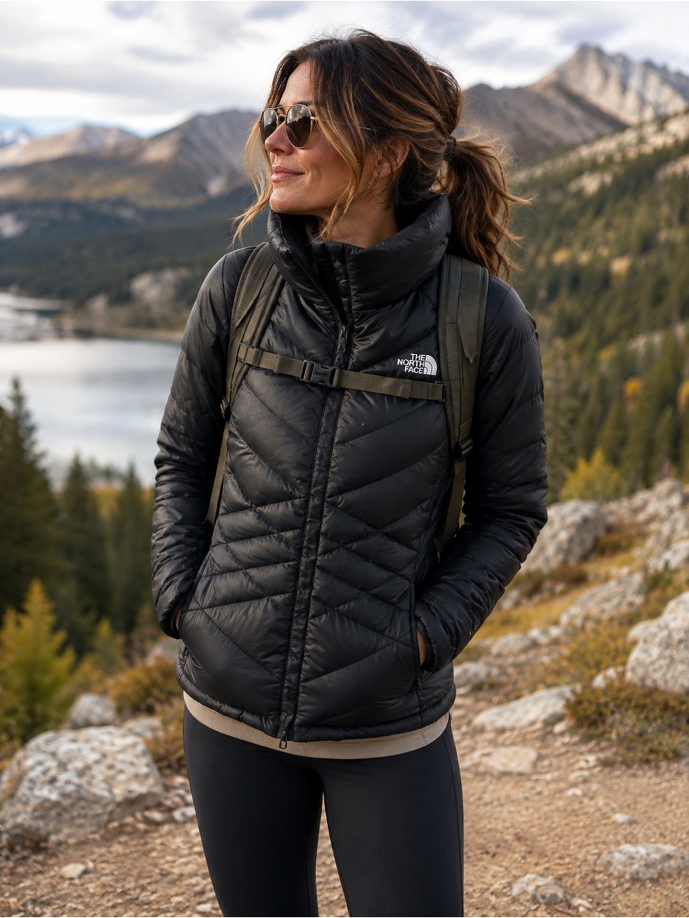 Awesome The North Face 550 Puffer Jacket! | Dark Graphite